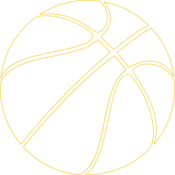 Basketball Outline Clip Art