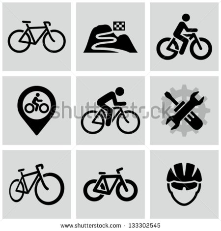 Bicycle Icon Vector Free