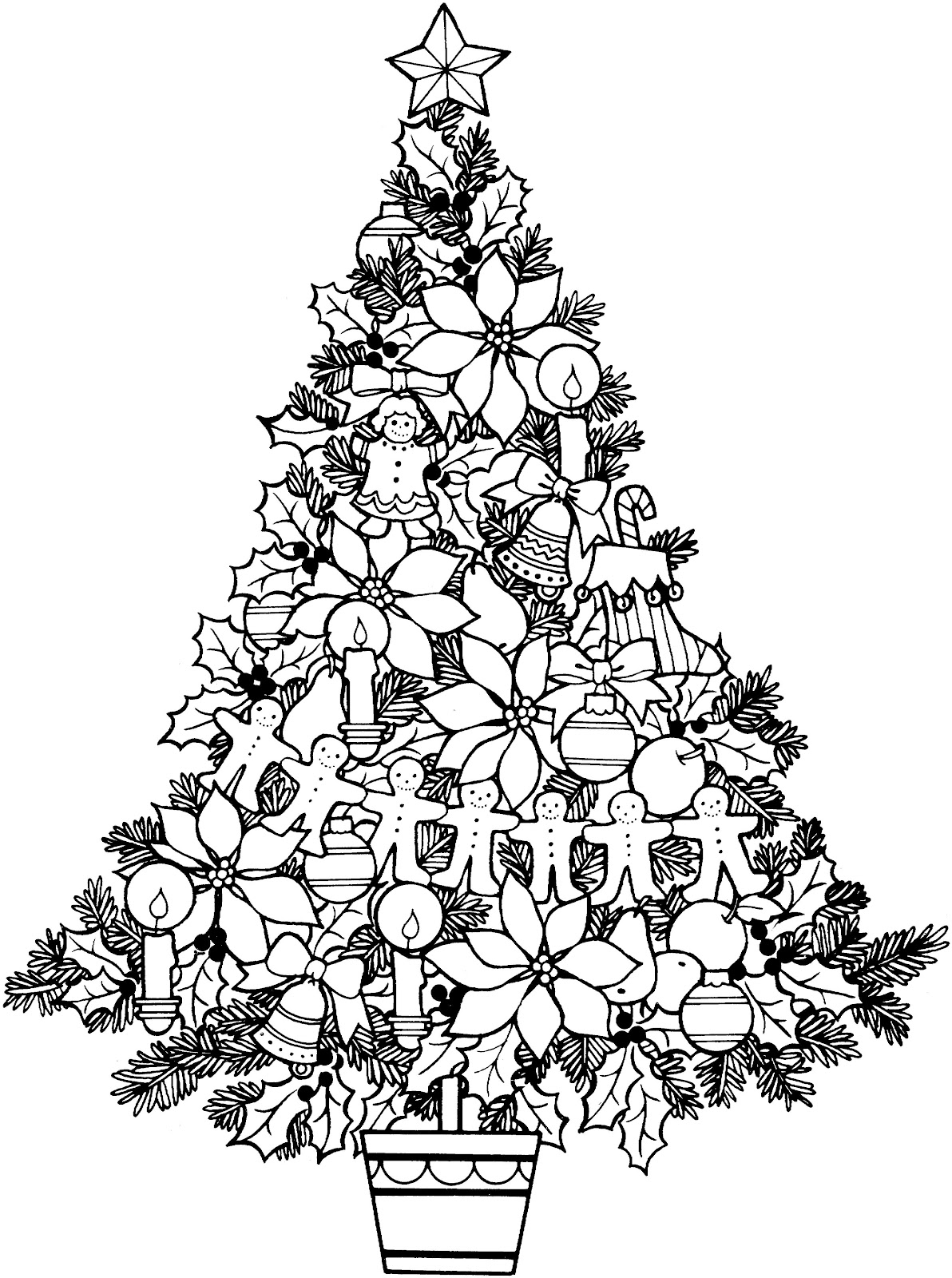 Black and White Christmas Clip Art