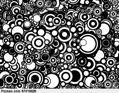 Black and White Circle Patterns