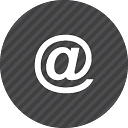 Black and White Email Icon