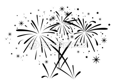 Black and White Fireworks