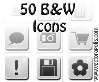 Black and White Icons iPhone