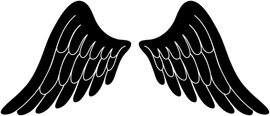 Black Angel Wings Clip Art