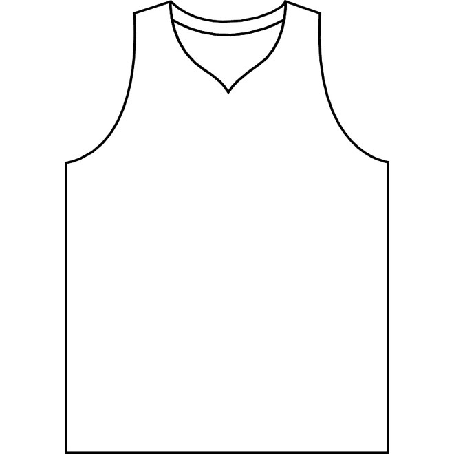 Blank Basketball Jersey Template