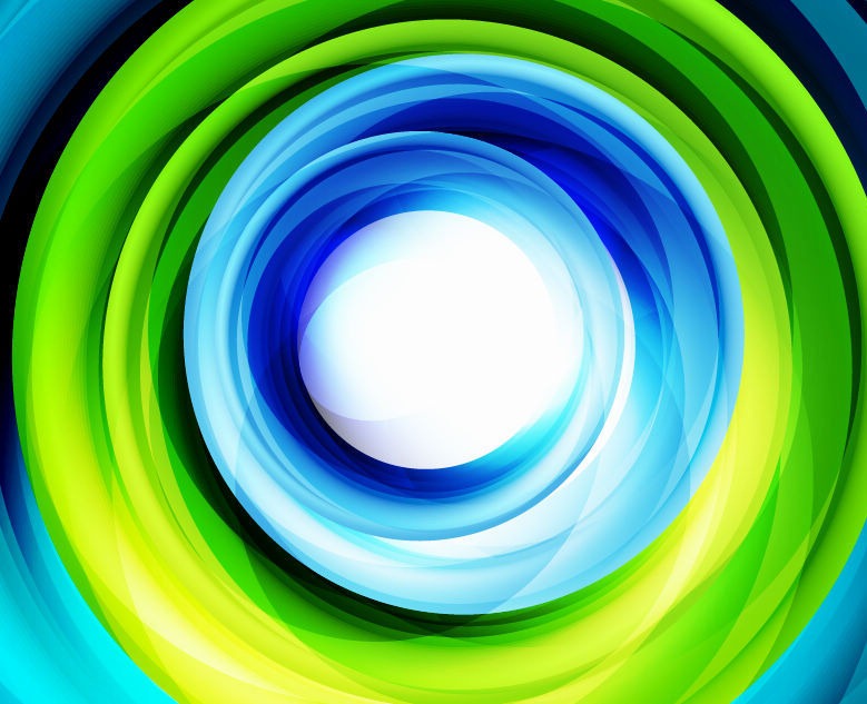 Blue and Green Swirls