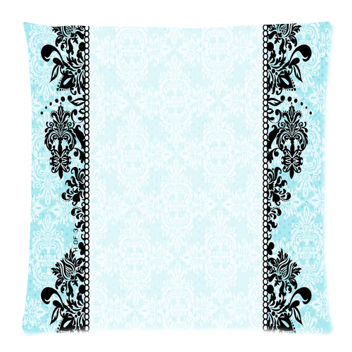 Blue Damask Border Clip Art