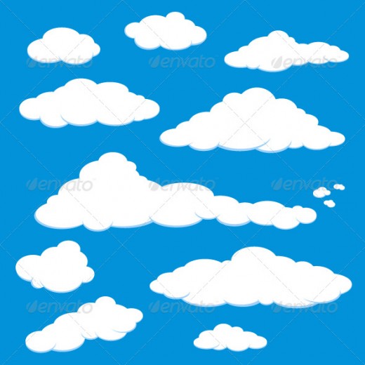 Blue Sky Clouds Cartoon