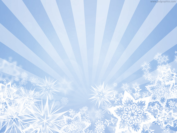 Blue Snowflake Design