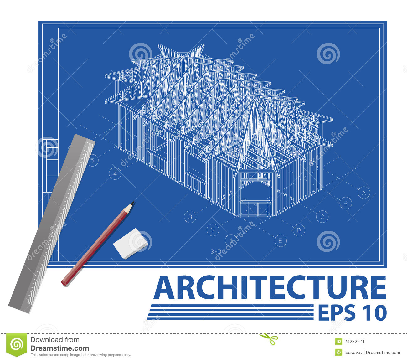 Blueprint Vector Illustration