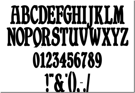 Bold Vintage Font Styles Alphabet