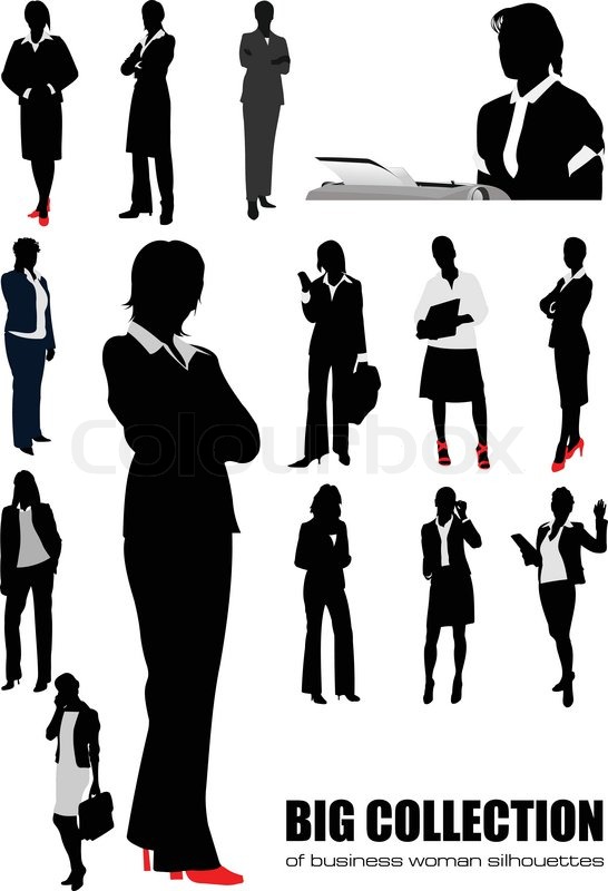 Businesswoman Silhouette Vector