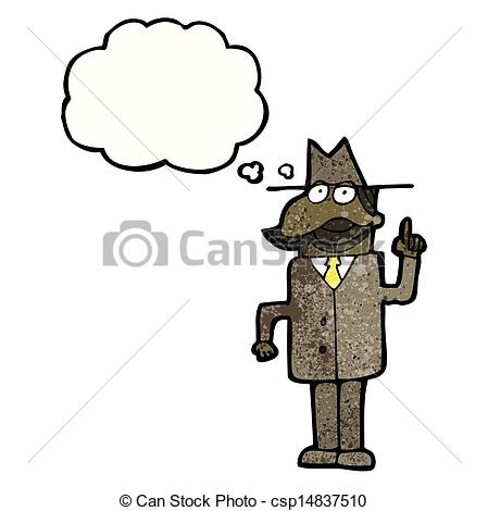 Cartoon Detective Clip Art