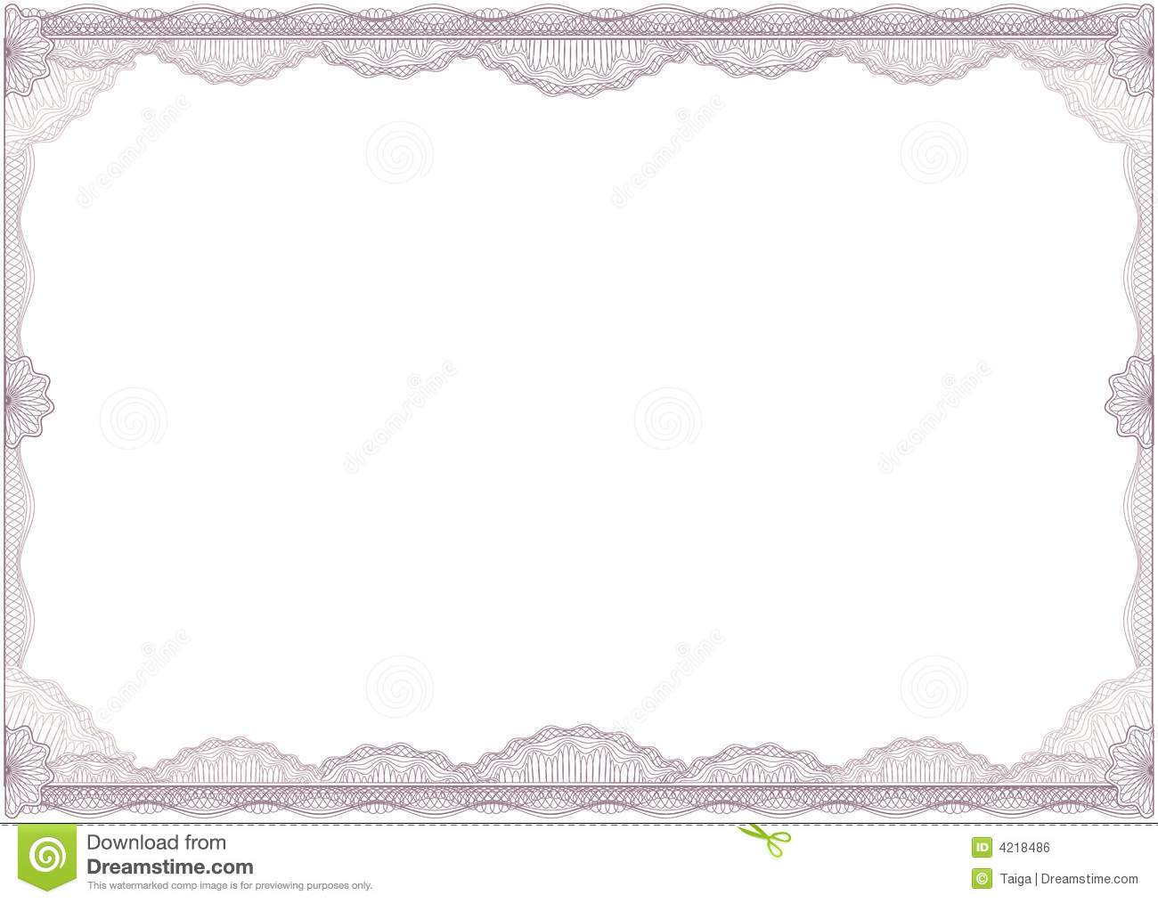 Certificate Borders Vector