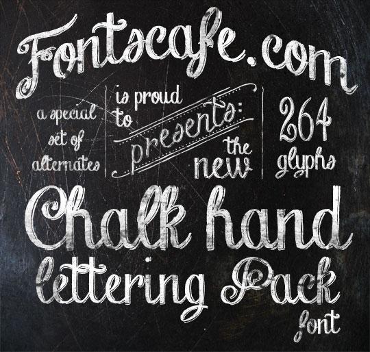 Chalk Hand Lettering Font Chalk Hand Lettering Font