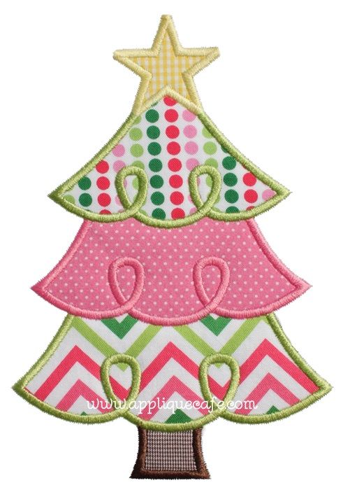 Christmas Tree Applique Design