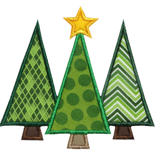 Christmas Tree Applique Design