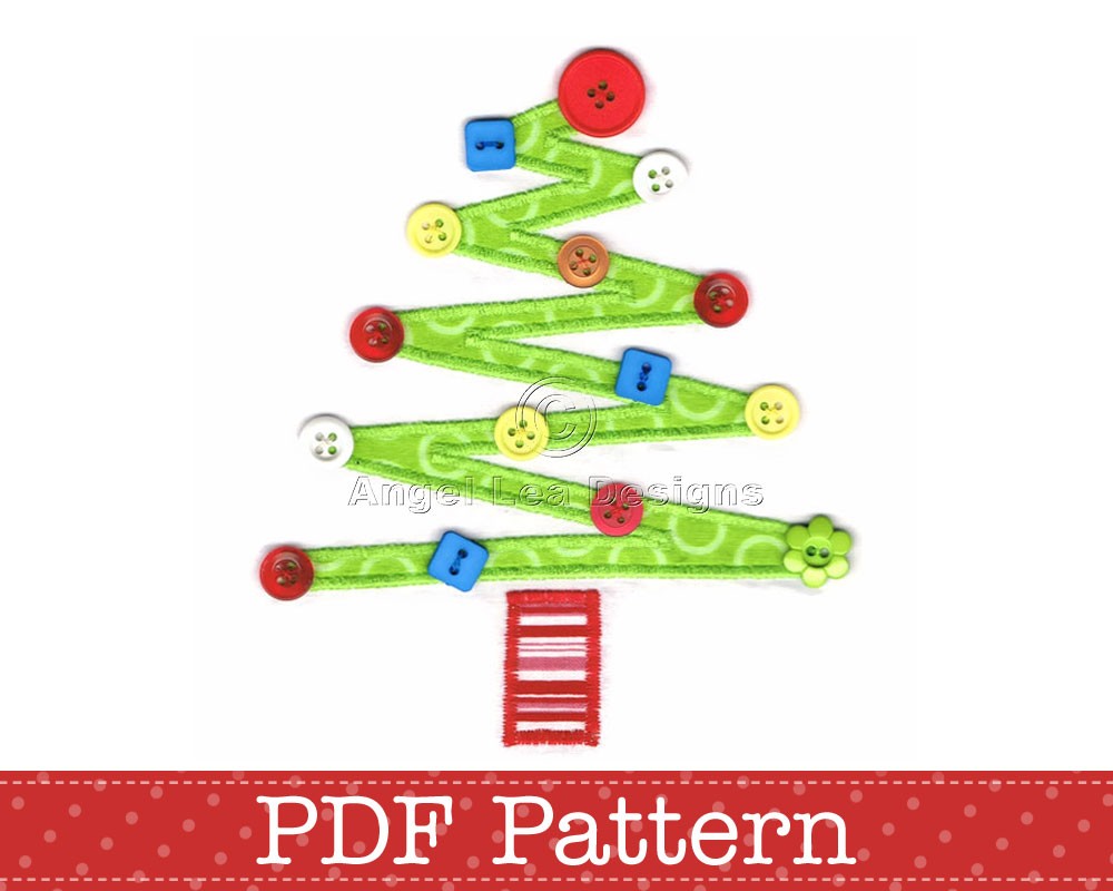 Christmas Tree Applique Template