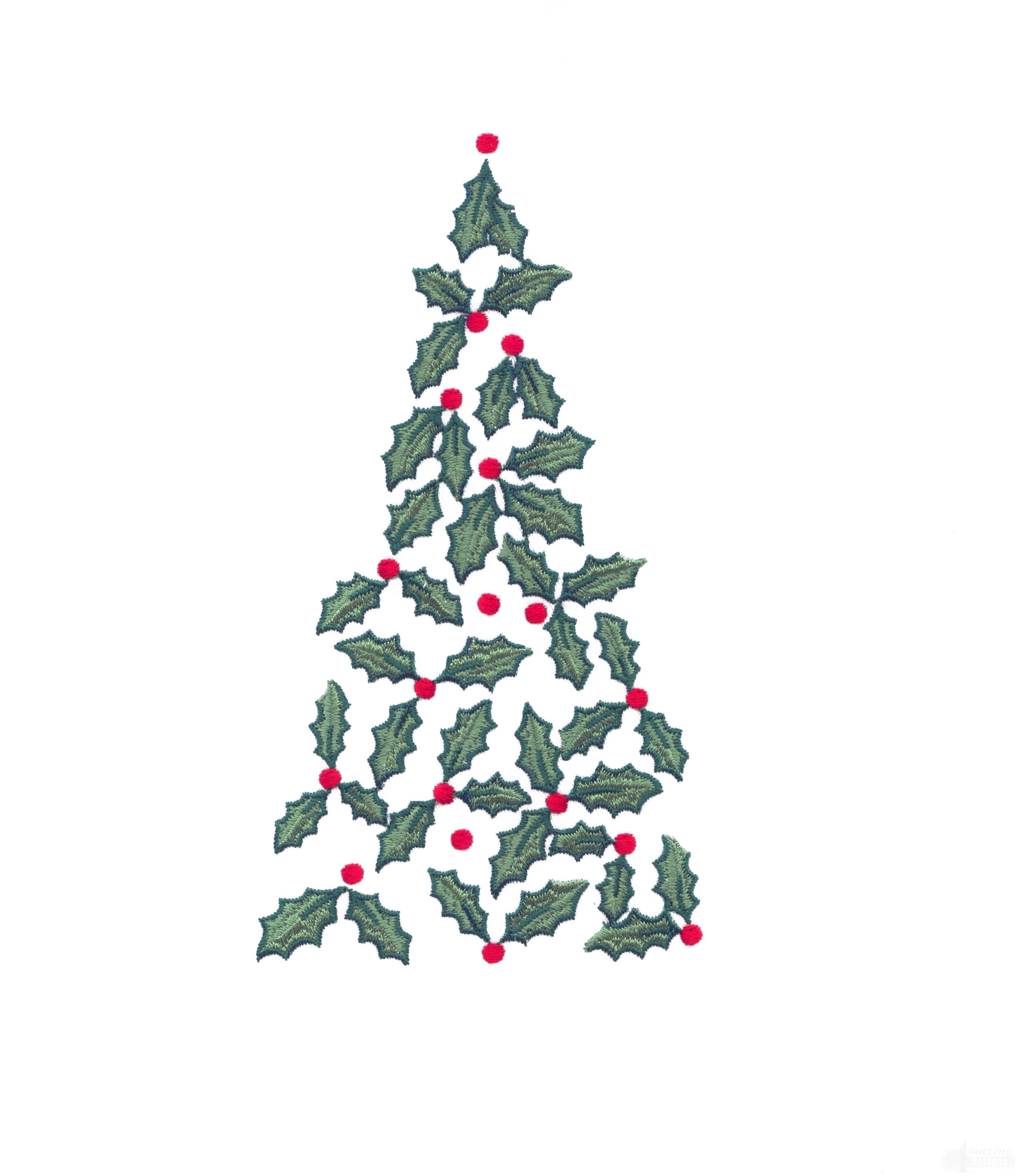 Christmas Tree Embroidery Design