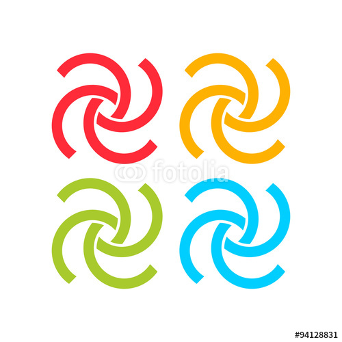 Colored Half Circles