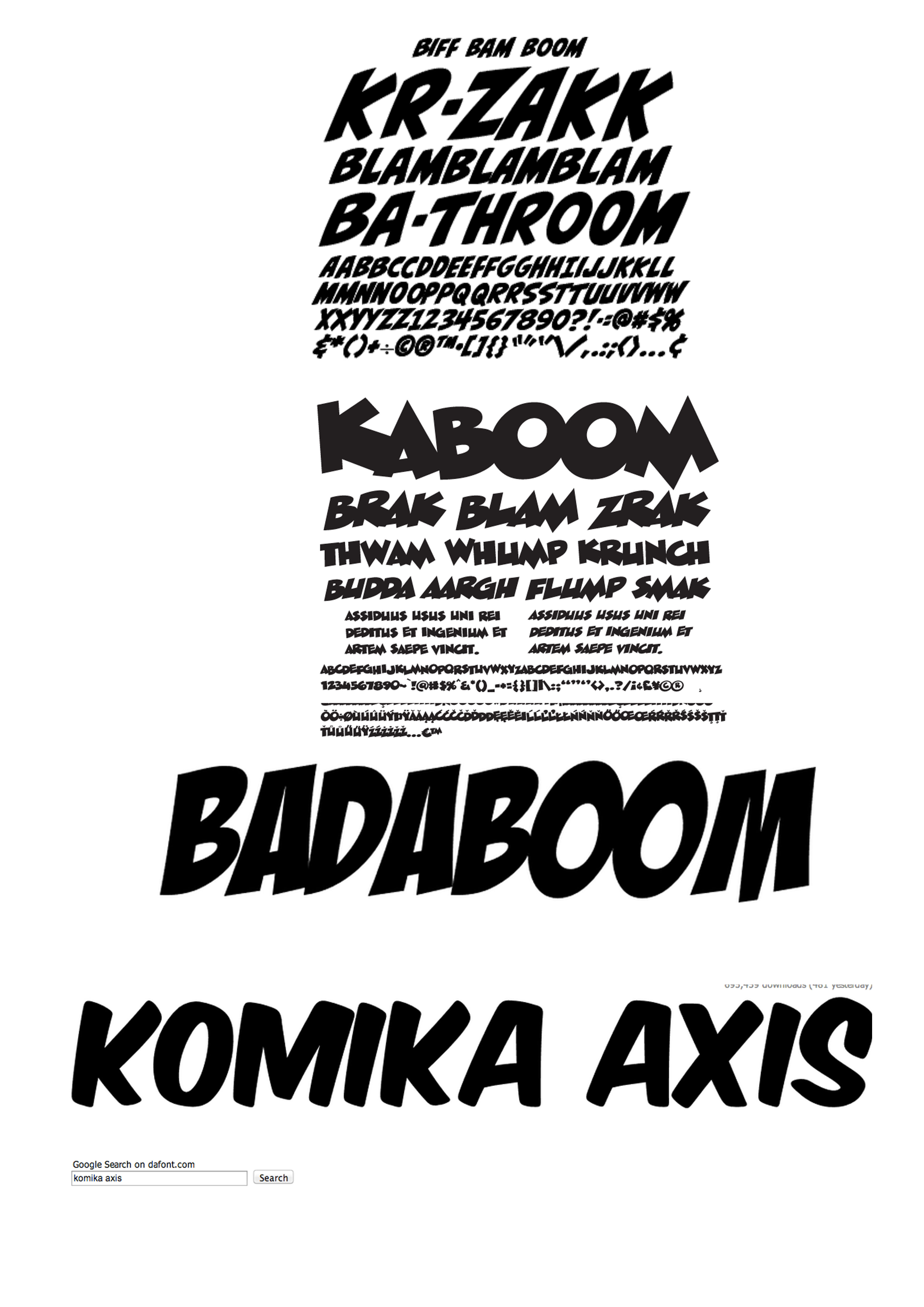 Comic Book Font Styles Comic Book Font Styles