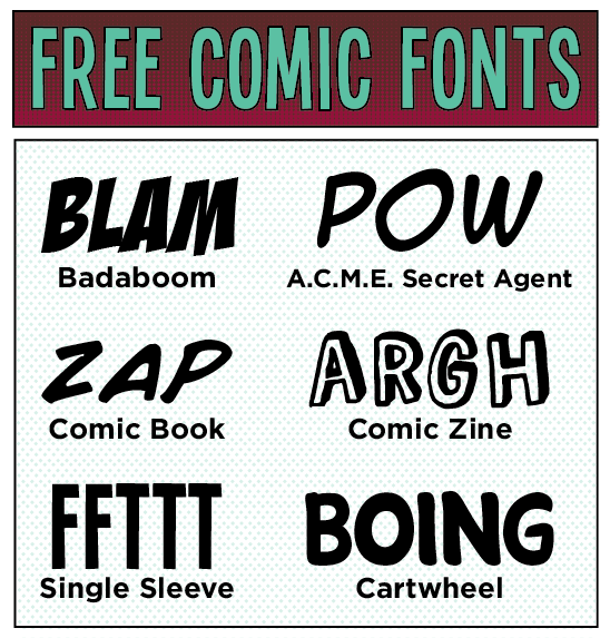 14 Comic Text Font Images