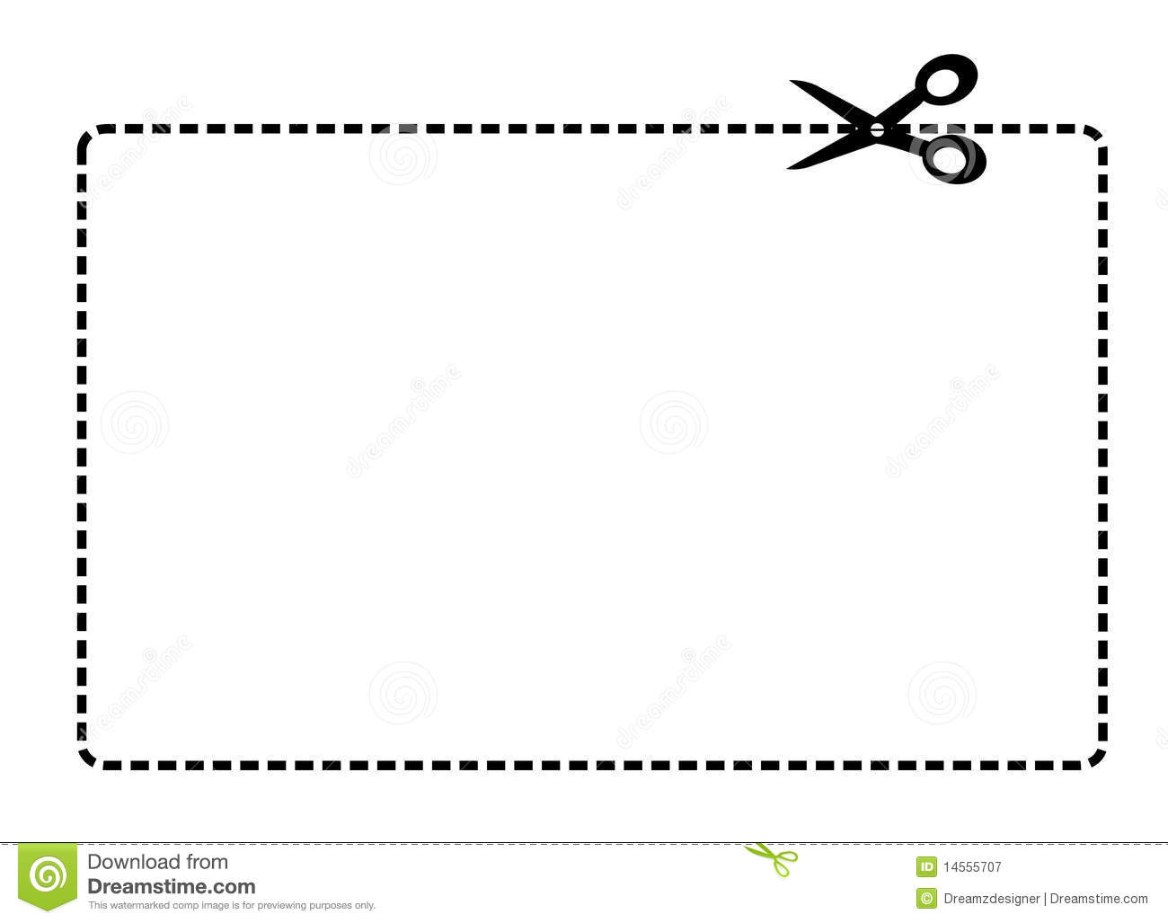 Coupon Dotted Border Clip Art