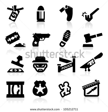 13 Criminal Icon Vector Images