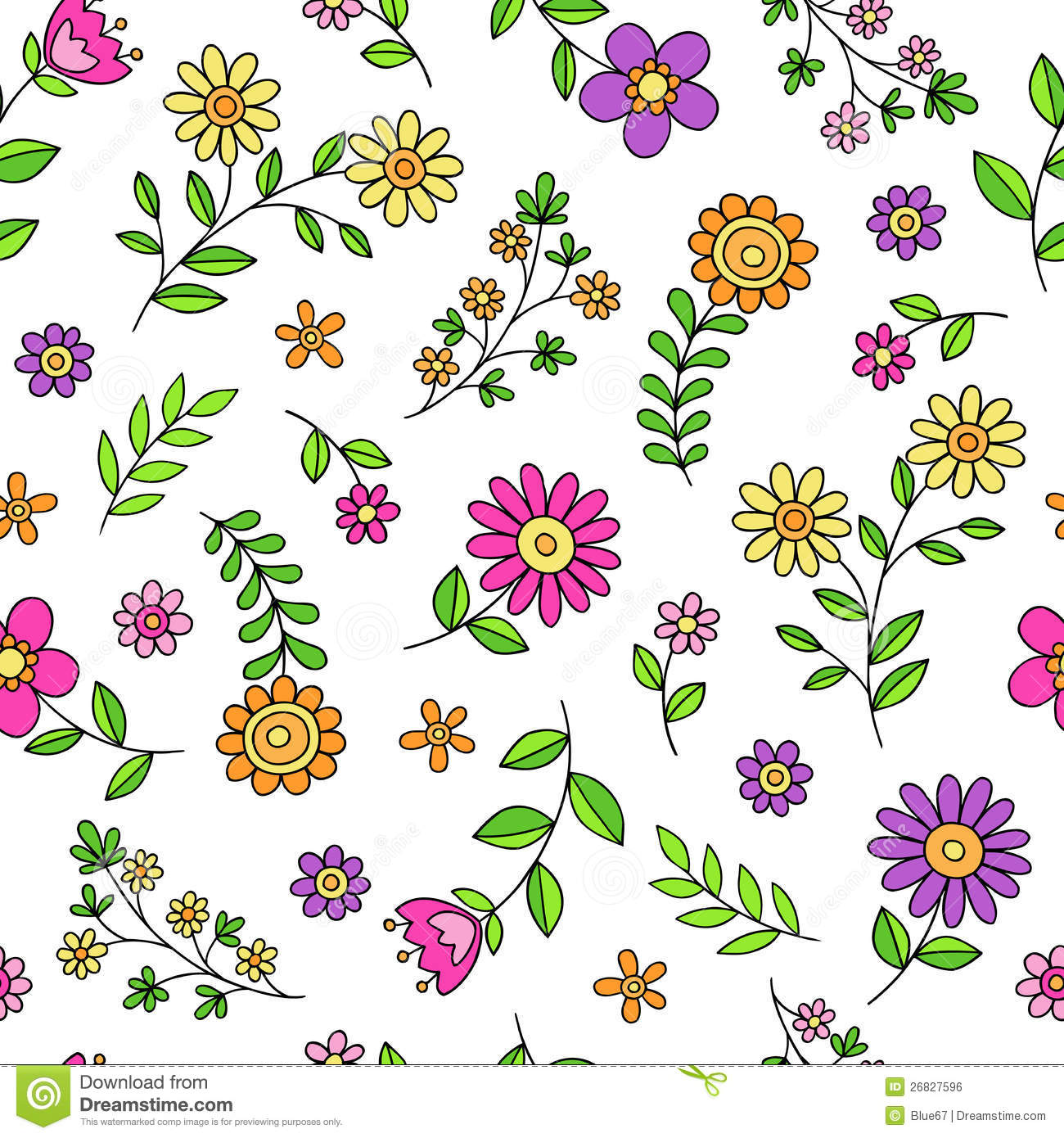 Daisy Flower Pattern