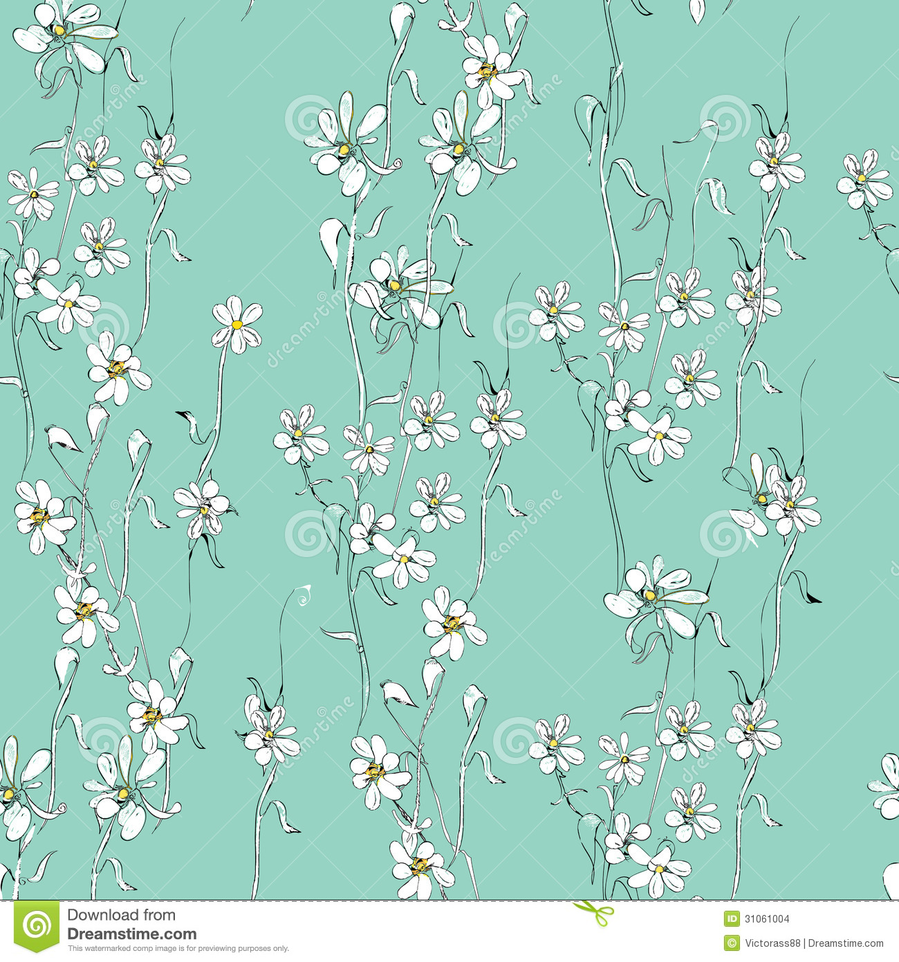 Daisy Seamless Pattern Daisy Seamless Pattern