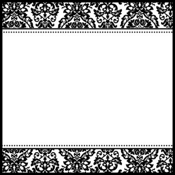 Damask Border Clip Art