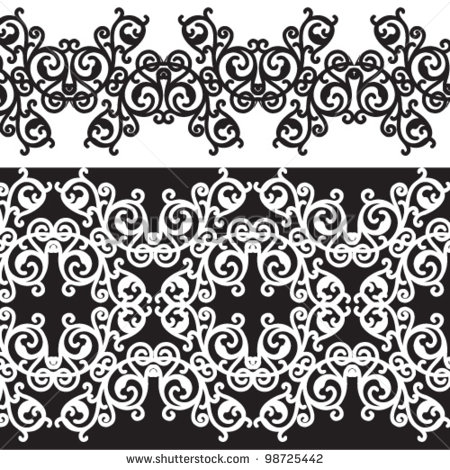 Damask Border Design Patterns