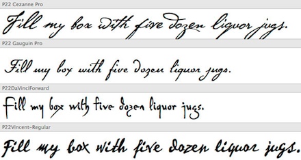 Different Handwriting Styles Cursive