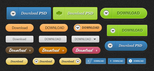 Download PSD Buttons Download PSD Buttons