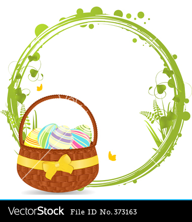 Easter Basket Clip Art Border