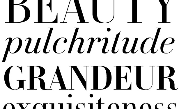 Elegant Serif Fonts Thick