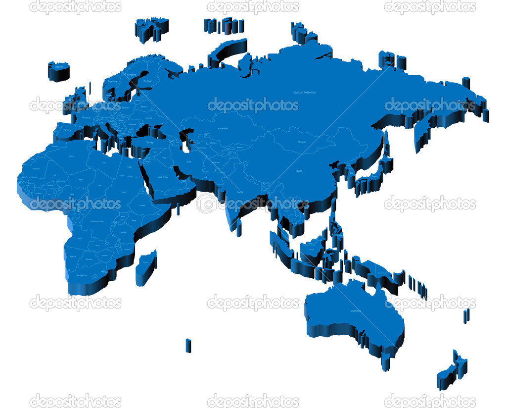 Europe Africa Asia Australia Map