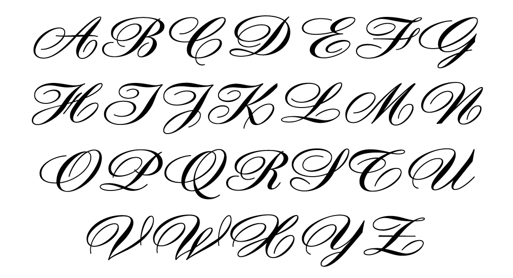 Fancy Swirly Letters