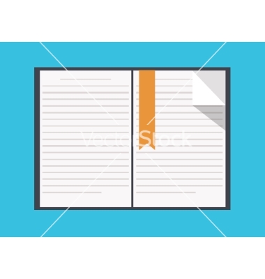 Flat Book Icon Vector