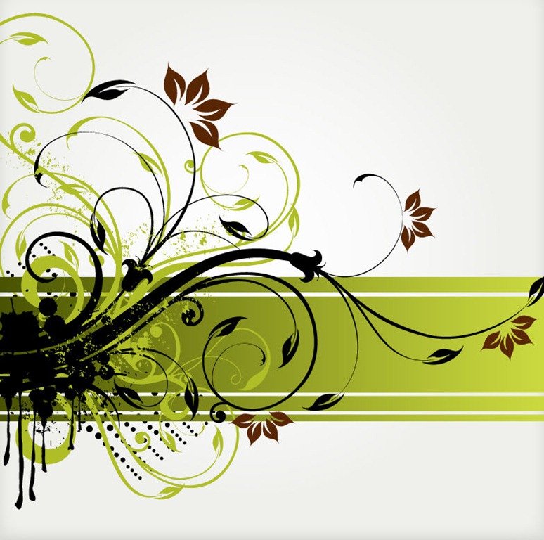 Floral Swirl Vector Floral Swirl Vector