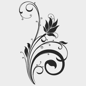 Flower Swirls Vector