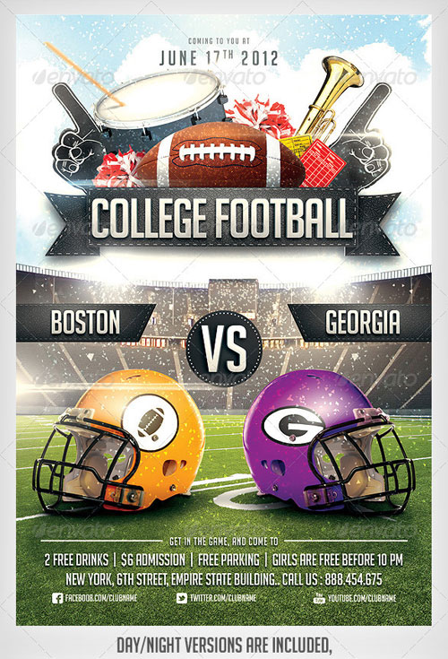 Football Flyers Templates Free