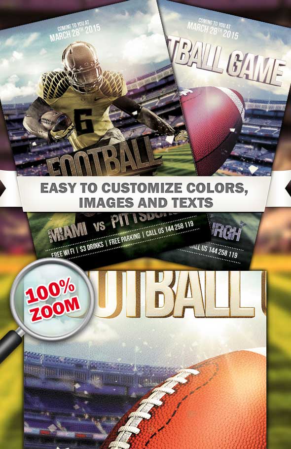 Football Game Flyer Template