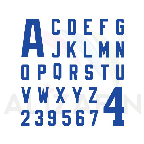 Football Numbers Font