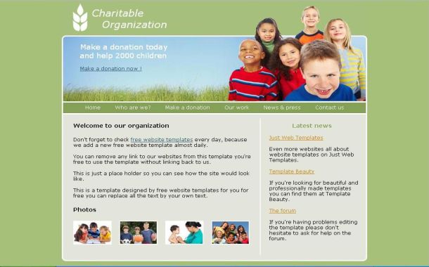 Free Charity Templates