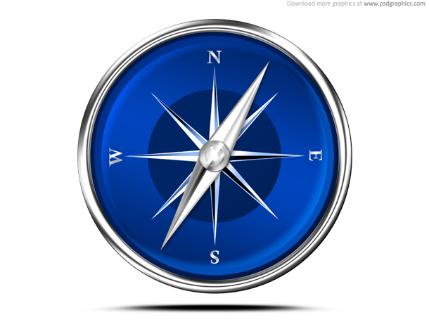 12 Red And Blue Compass Icon Images