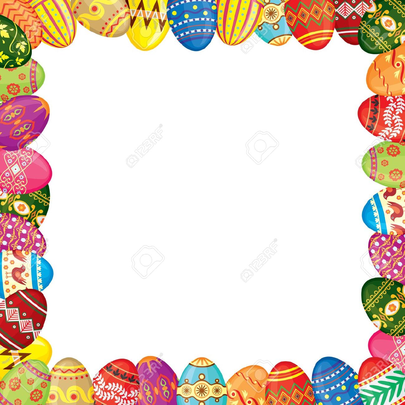 Free Easter Egg Borders and Frames