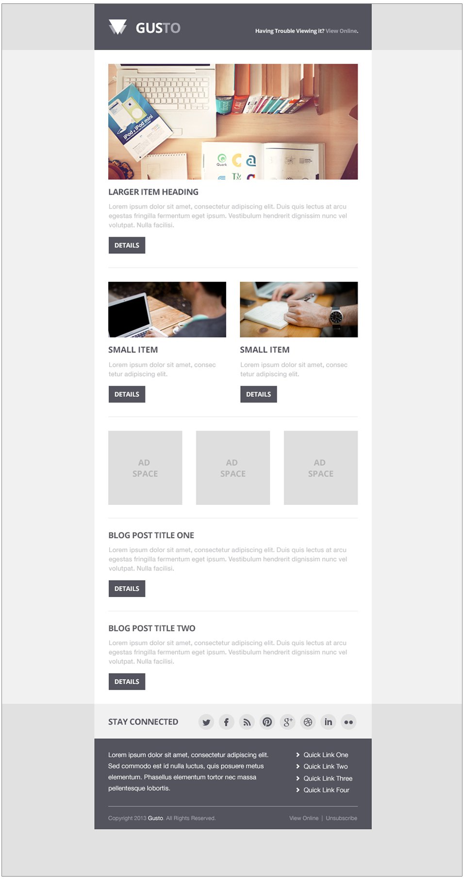 Free Email Newsletter Templates