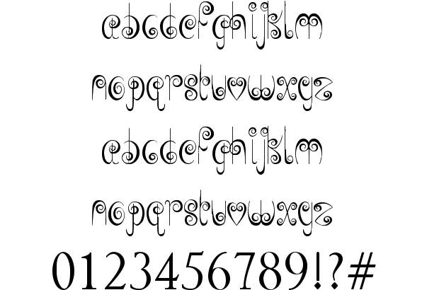 Free Fonts with Swirls Free Fonts with Swirls