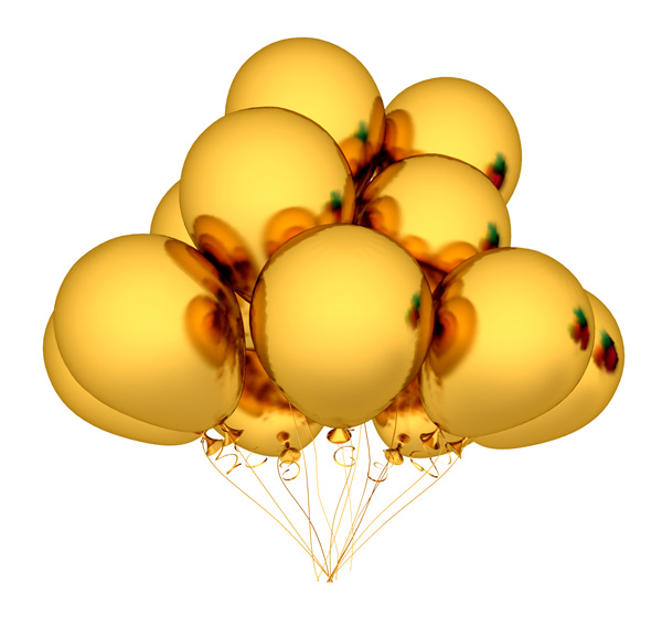 Free Images of Gold Balloons Free Images of Gold Balloons